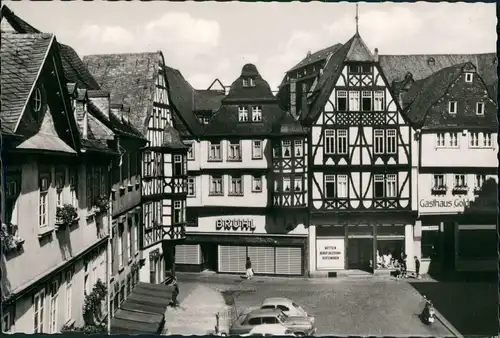 Limburg (Lahn) Kornmarkt Autos Geschäft Bruhl, Gasthaus uvm. 1960