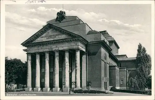 Ansichtskarte Detmold Lippisches Landestheater Kultur - Theater 1956
