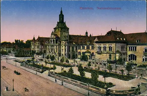 Ansichtskarte München Bayrisches Nationalmuseum München 1914