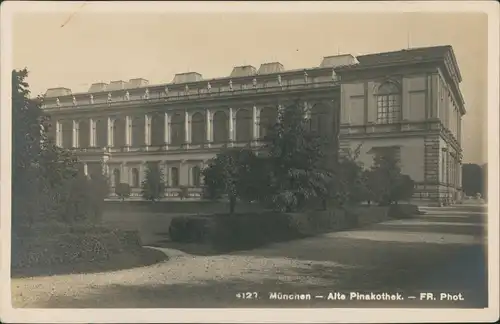 Ansichtskarte München Alte Pinakothek München 1928