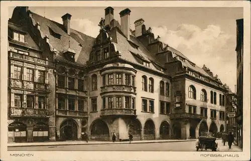 Ansichtskarte München Hofbräuhaus München 1910