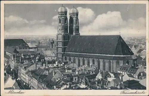 Ansichtskarte München Frauenkirche Panorama 1910