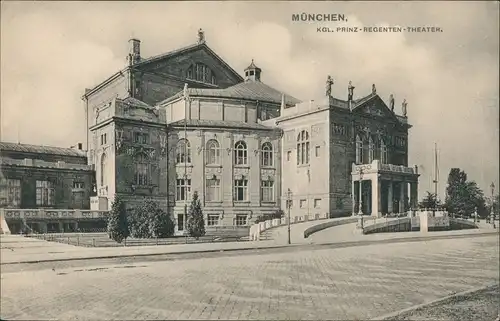 Ansichtskarte München Theater Prinzregententheater 1910