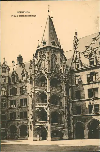Ansichtskarte München Rathaus Fassaden Ansicht 1910