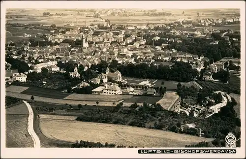 Ansichtskarte Bischofswerda Luftbild 1929 Walter Hahn:5895