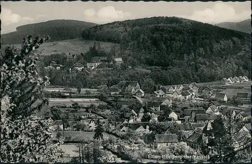 Elbenberg-Naumburg (Hessen) Panorama Ansicht Elben-Elbenberg 1950
