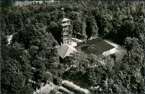 Ansichtskarte Dobrock-Wingst Luftbild Überflug Gasthaus Deutscher Olymp 1960