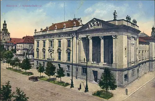 Ansichtskarte München Schack Gallerie Frontalansicht 1909