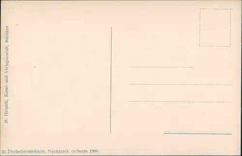 Ansichtskarte München Schack Gallerie Frontalansicht 1909