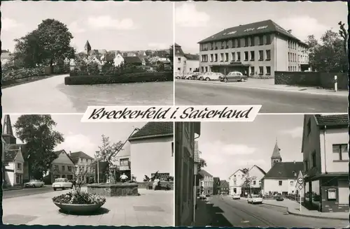 Ansichtskarte Breckerfeld Stadtteilansichten Strassen & Gebäude 1968