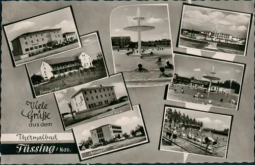 Bad Füssing Stadtteilansichten Hotel Freibad Münchner Kindl uvm. 1962