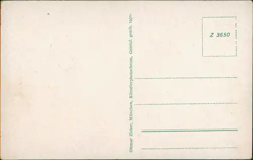 München Panorama Isarpartie Maximilianskirche Brücke Isar Gebirge 1930