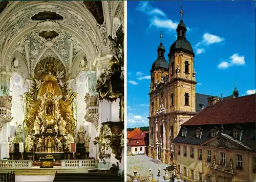 Ansichtskarte Gößweinstein Wallfahrkirche Basilika Innen & Außen 1980
