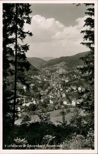 Ansichtskarte Schramberg Panorama-Ansicht der Fünftälerstadt 1960