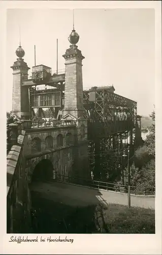 Henrichenburg-Castrop-Rauxel Schiffshebewerk Echtfoto-Ansicht 1951