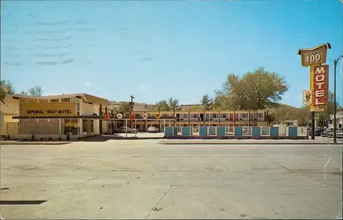 Postcard Rapid City Imperial '400' Motel, Street View, Main Street 1969
