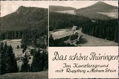 Oberhof (Thüringen)  Kanzlersgrund Ruppberg, DDR Foto-AK 1961   Stempel Oberhof