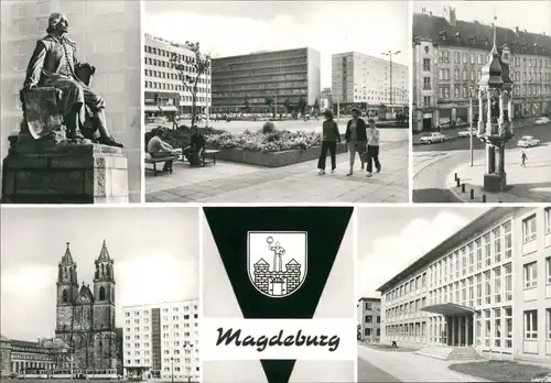 Magdeburg Stadtteilansichten DDR Denkmal, Karl-Marx-Str. uvm. 1979