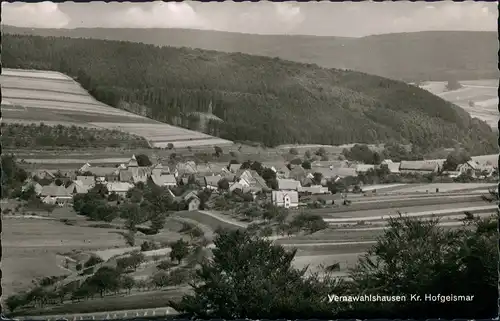 Vernawahlshausen-Wahlsburg Gesamtansicht Panorama des Dorfes 1960