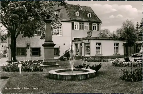 Nastätten Denkmal, Geschäft am Adolfsplatz, Taunus Region 1959