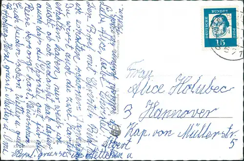 Kirchenlamitz Mehrbildkarte mit 5 Echtfoto-Ansichten, Fichtelgebirge 1965