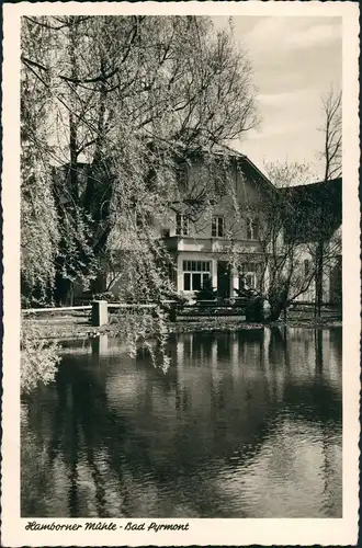 Ansichtskarte Bad Pyrmont Hamborner Mühle Inh. Wienecke 1955