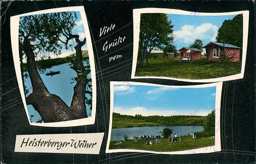 Heisterberg-Driedorf Mehrbild Heisterberg Weiher, Campingplatz Badestrand 1965