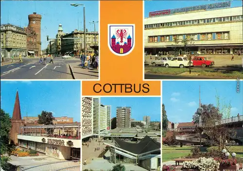 Cottbus Spremberger Straße  HO-Gaststätte Bowlingzentrum,  Wohngebiet 1985