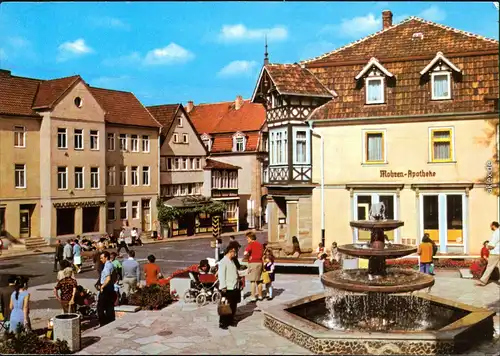 Ansichtskarte Bad Salzungen Markt mit Brunnen 1976