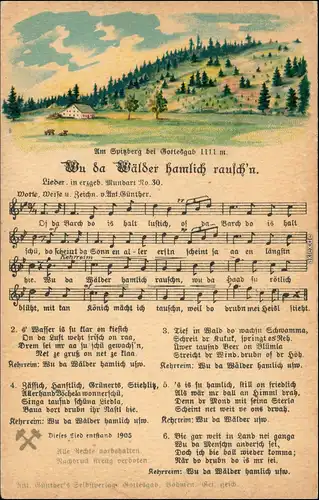 Gottesgab   Boží Dar  (Lied) 1925 Erzgebirge, Anton Günther Gottesgab:30