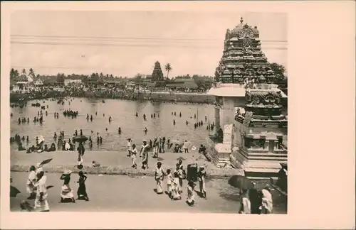 Postcard Kumbakonam Der Heilige Teich in Kumbakonam (Ostindien) 1930