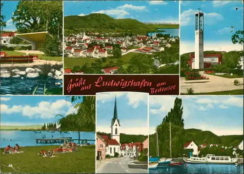 Ludwigshafen (Bodensee)-Bodman-Ludwigshafen MB: Steg, Anlagen, Kirche 1971