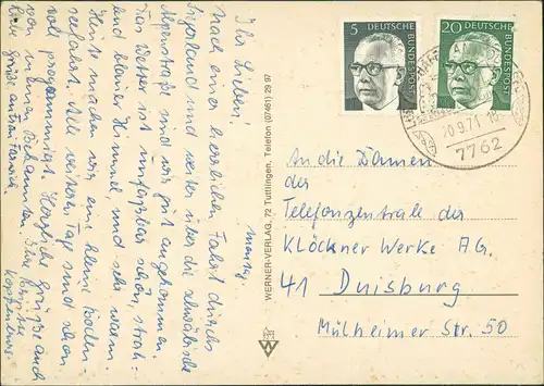 Ludwigshafen (Bodensee)-Bodman-Ludwigshafen MB: Steg, Anlagen, Kirche 1971