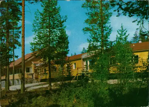 Postcard .Finnland Suomi VUOKATIN RETKEILYKESKUS PÄÄRAKENNUS 1970