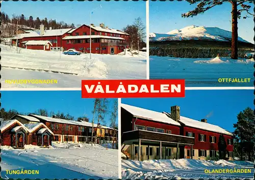 Postcard Vålådalen Multi-View Postcard 4 Ansichten (4 Photos) 1975
