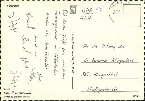 Postcard Vålådalen Multi-View Postcard 4 Ansichten (4 Photos) 1975