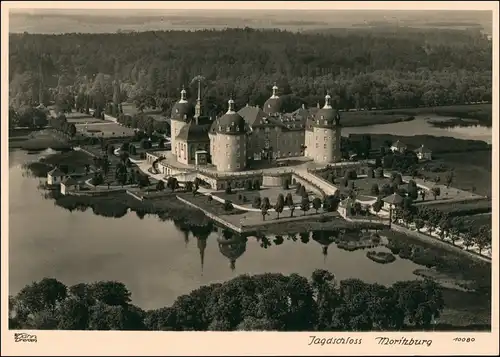 Ansichtskarte Moritzburg Luftbild 1953 Walter Hahn:10080