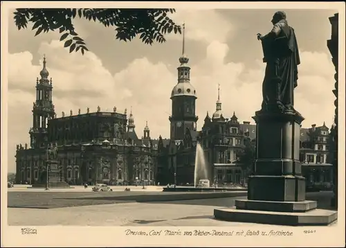 Ansichtskarte Innere Altstadt-Dresden Theaterplatz 1960 Walter Hahn:12661