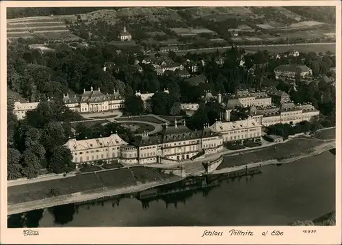 Ansichtskarte Pillnitz Luftbild Schloß Hinterland 1961 Walter Hahn:12930