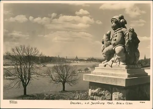 Dresden Statue Kind - Stadt von Osten 1940/1961 Walter Hahn:10944