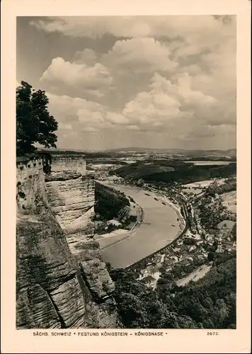 Königstein (Sächsische Schweiz) Festung Königstein Foto Hering 1961