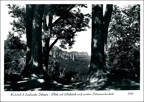 Ansichtskarte Rathen Bloßstock Schrammsteine 1966