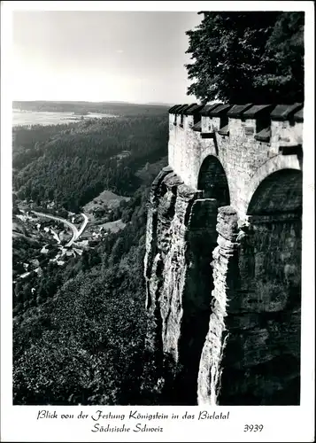 Königstein (Sächsische Schweiz) Festung Königstein Bielatal Foto Hering 1984