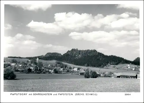 Ansichtskarte Papstdorf-Gohrisch (Sächs. Schweiz) Stadt Foto Hering 1974