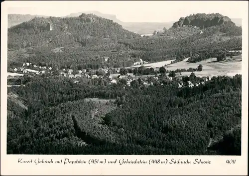 Ansichtskarte Gohrisch (Sächs. Schweiz) Stadt Papststein 1971