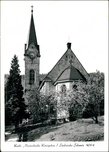 Ansichtskarte Königstein (Sächsische Schweiz) Kath. Marienkirche 1983