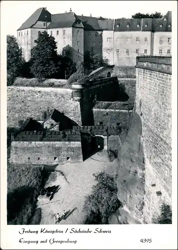 Ansichtskarte Königstein (Sächsische Schweiz) Festung - Georgenburg 1972