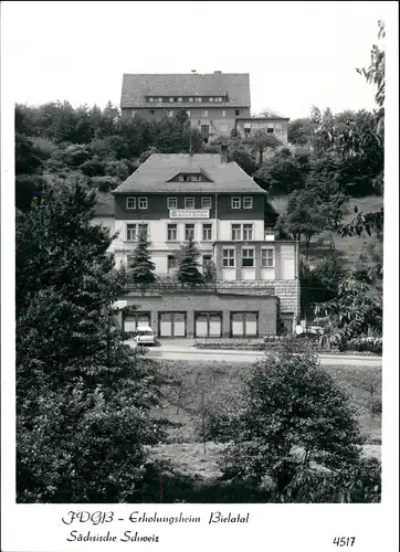 Ansichtskarte Bielatal-Rosenthal-Bielatal FDGB Erholungsheim 1984