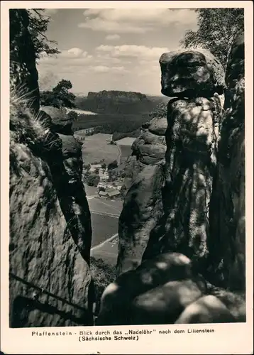 Pfaffendorf-Königstein (Sächsische Schweiz) Pfaffenstein Dorfblick 1967