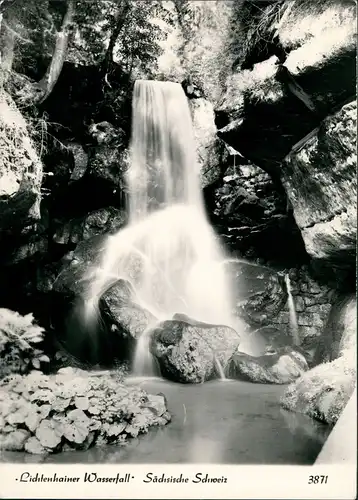 Ansichtskarte Lichtenhain-Sebnitz Lichtenhainer Wasserfall Foto Hering 1970